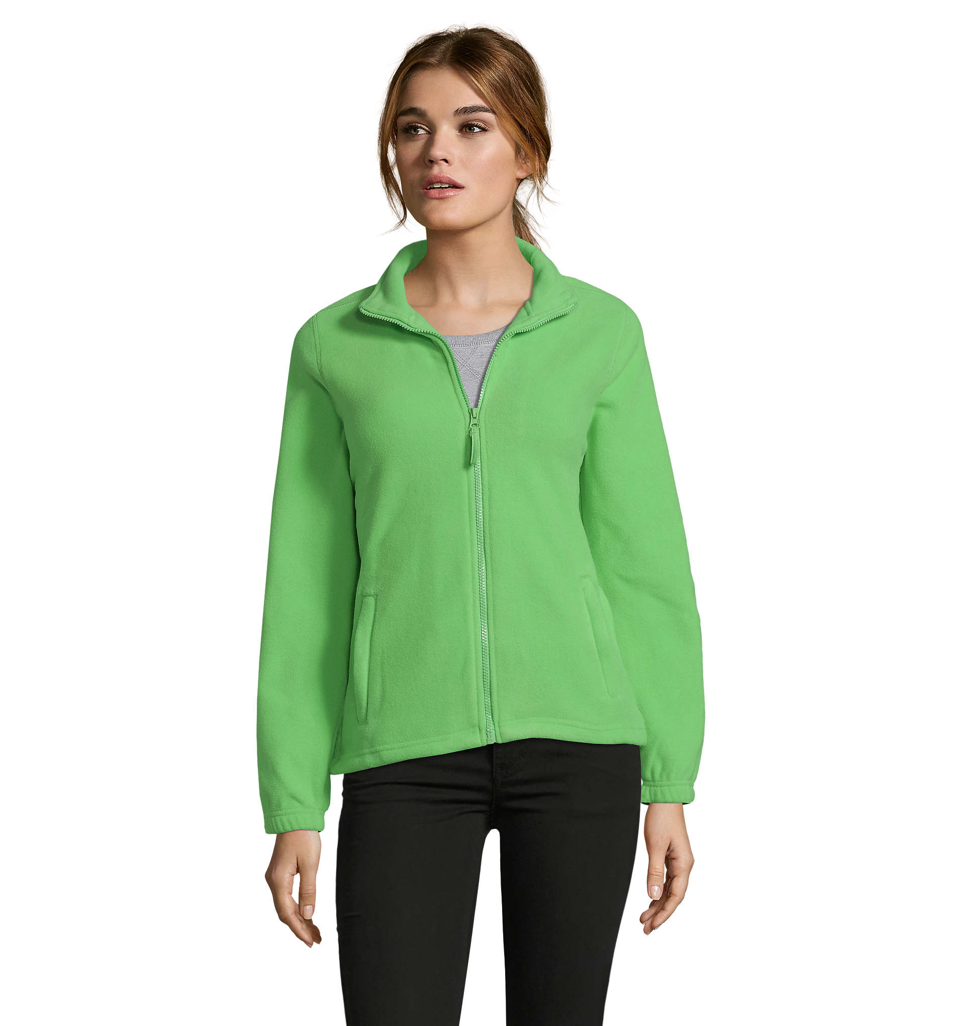 Veste polaire promotionnelle femme NORTH Lime 1